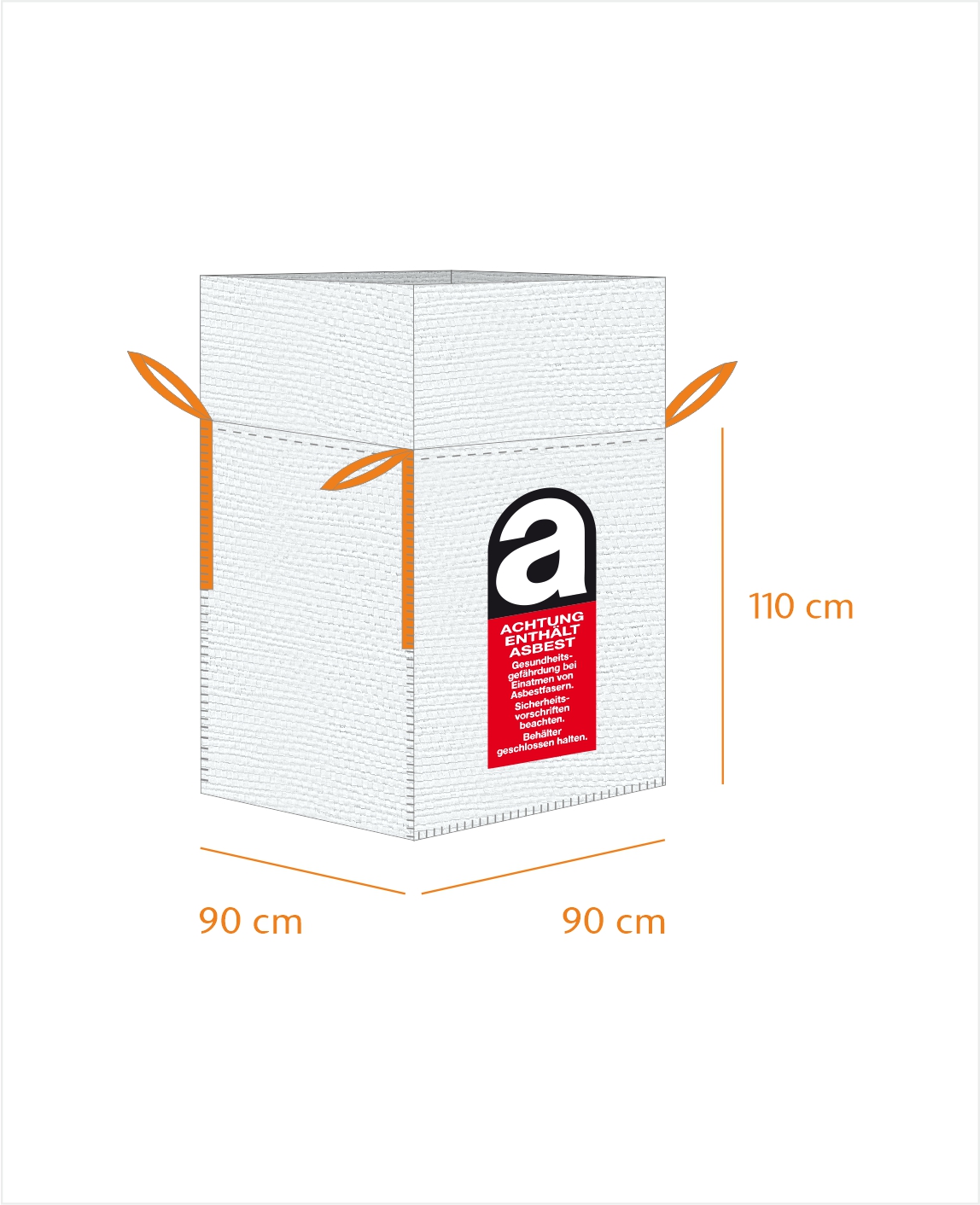 BigBag Asbest 90x90x110cm