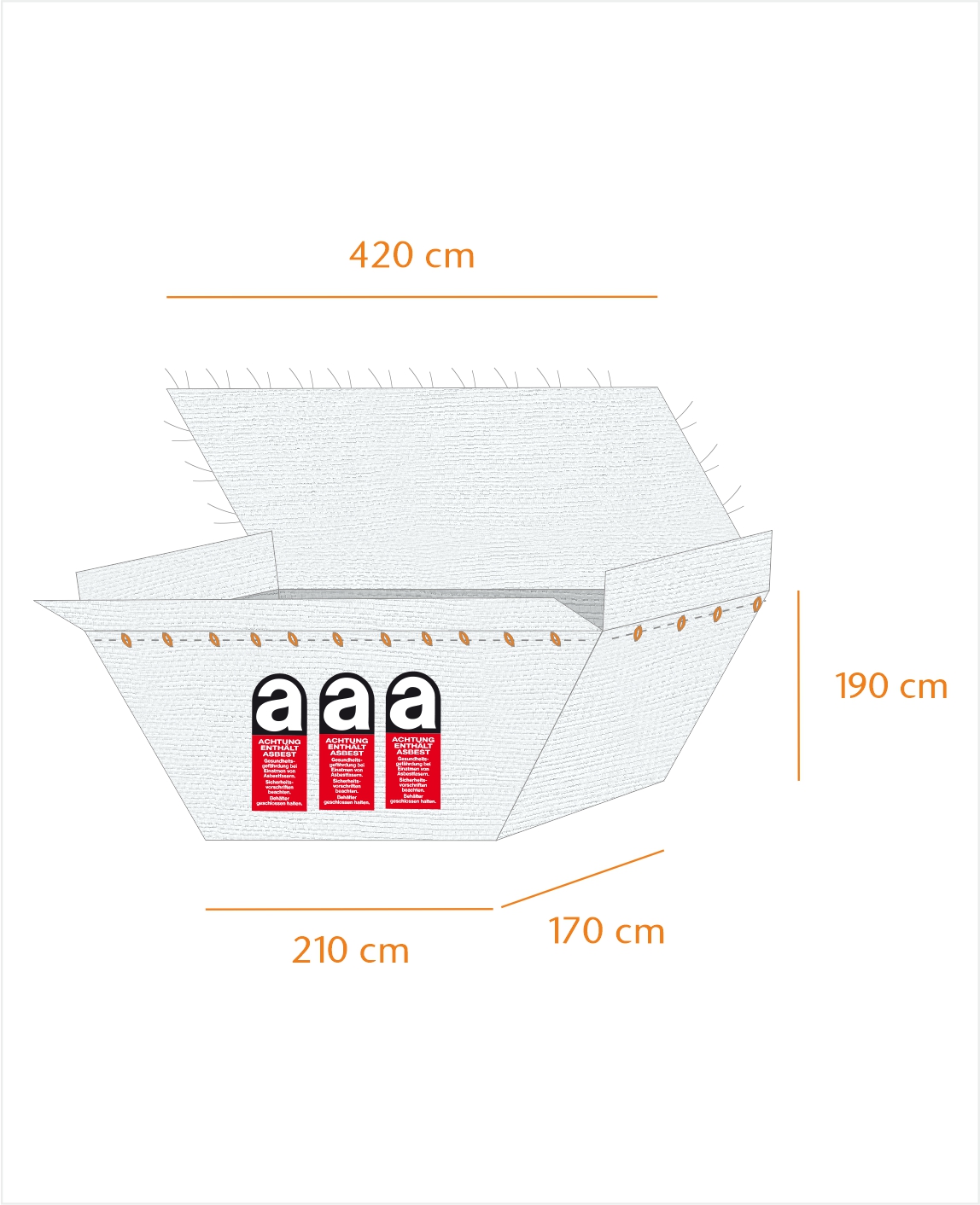 MuldenBag Asbest 7-10m³