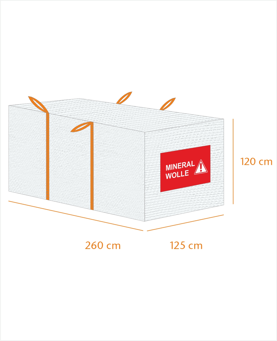 PlattenBag Mirawo/KMF 260x125x120cm