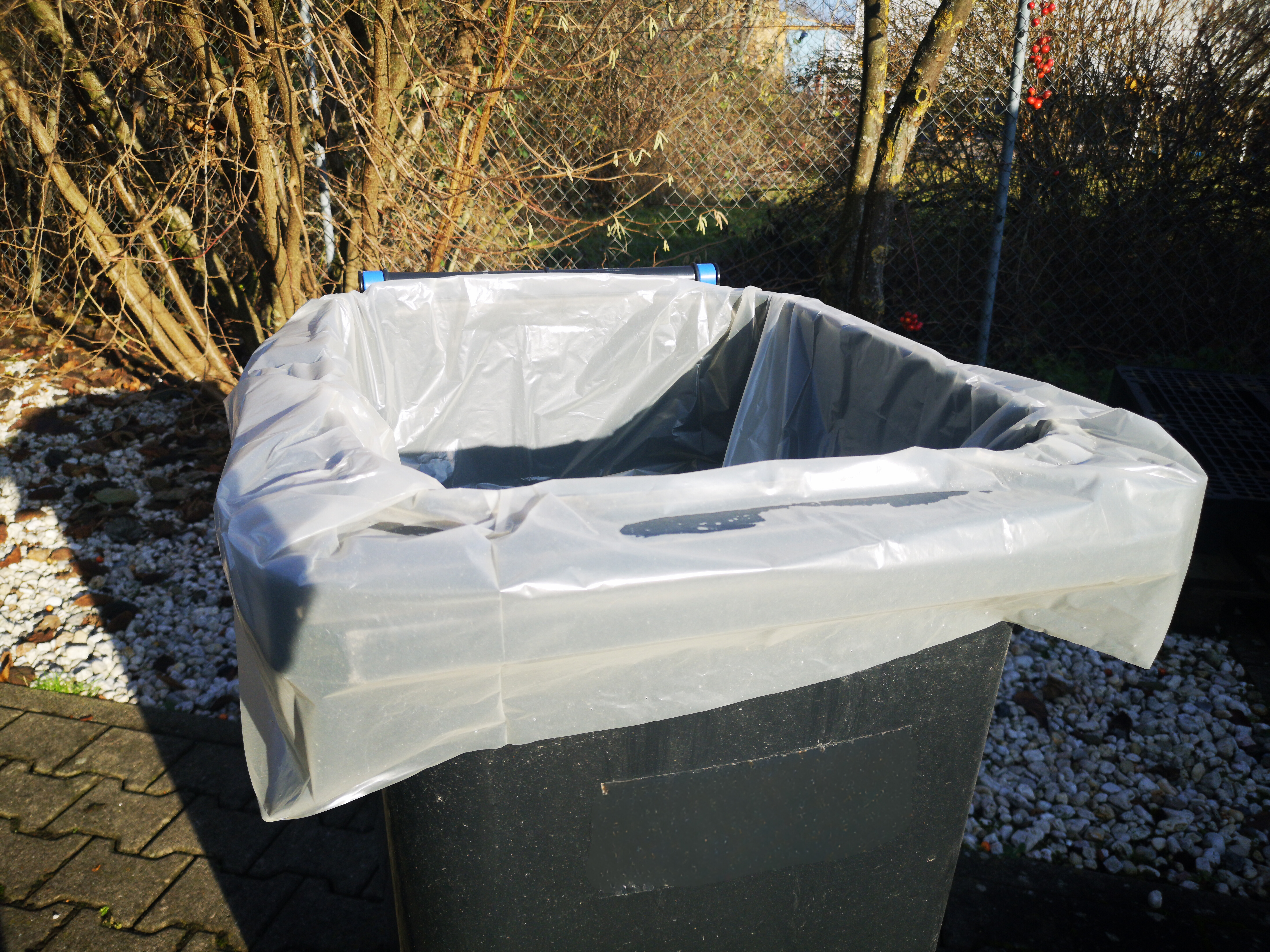 240-L Müllsack | Wertstoffsack - transparent-trüb stark