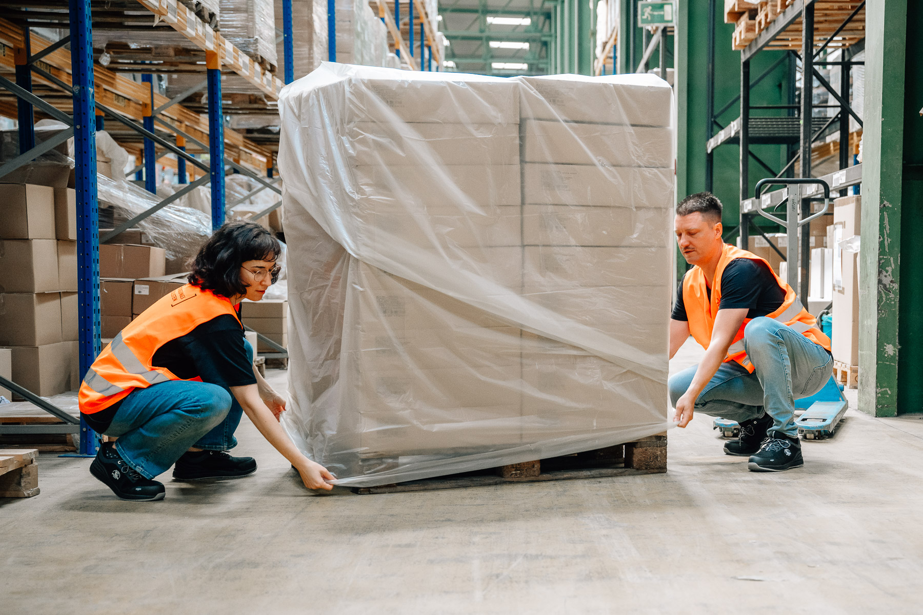 ASP-800 Inliner | Gitterboxeninliner | Palettenabdeckhaube - transparent stark