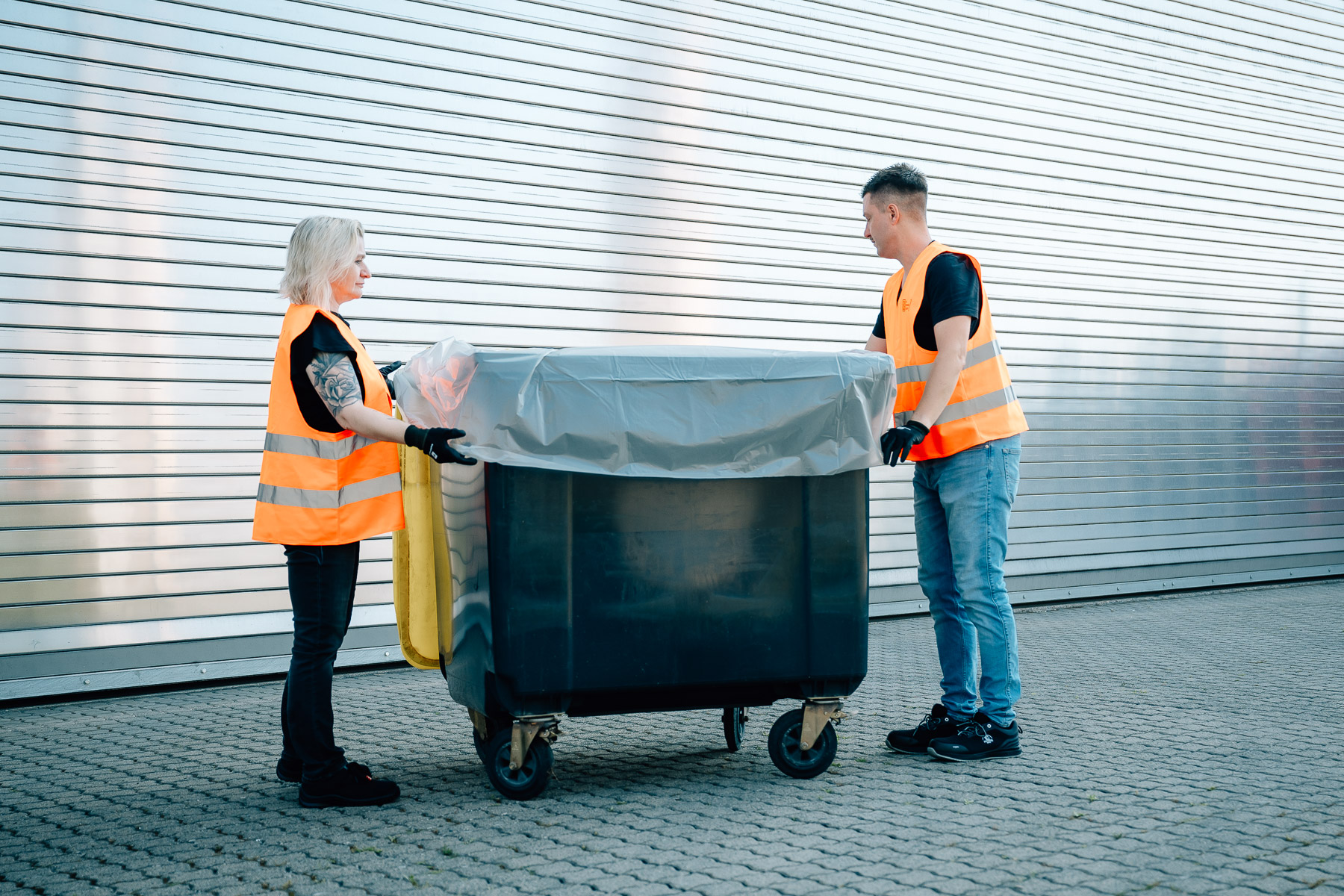 Inliner für Umleerbehälter UB I 1,1er I 1100-Liter I 1,1-cbm - transparent-trüb