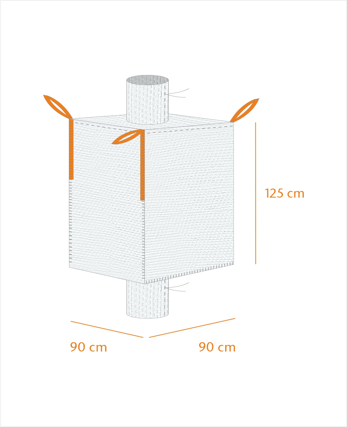 BigBag Ein/Auslauf 90x90x125cm