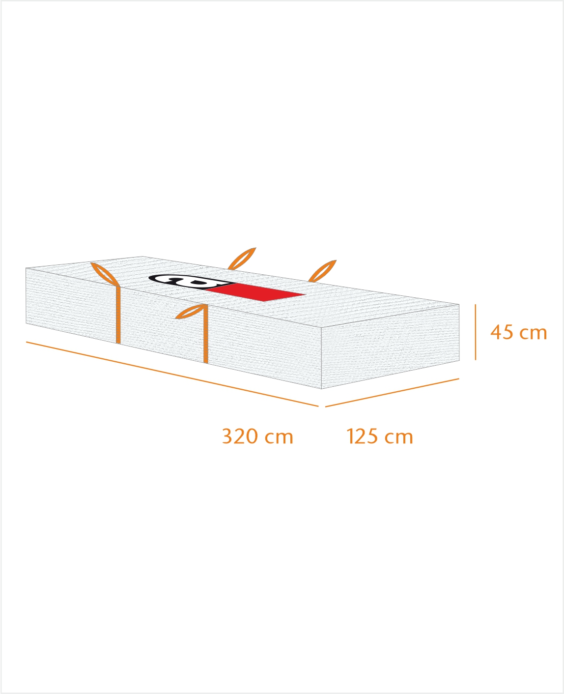 PlattenBag Asbest 320x125x45cm