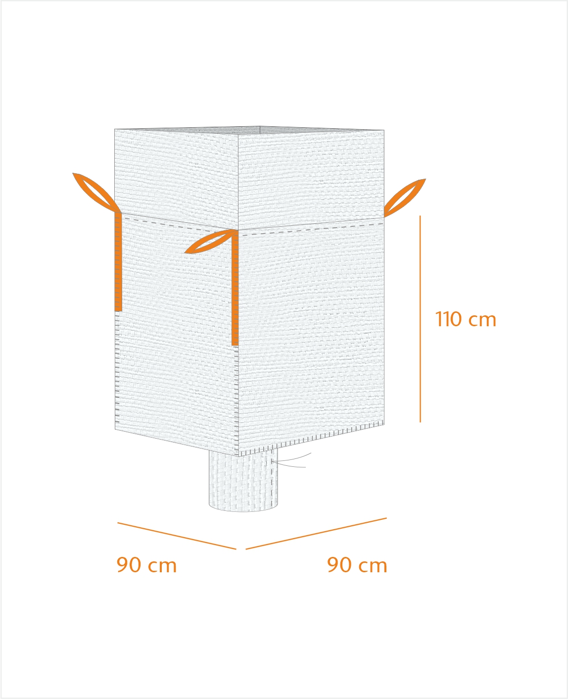 BigBag Auslauf 90x90x110cm